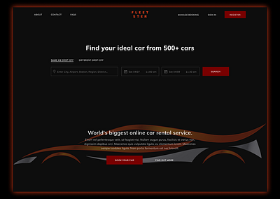 Web design Fleet Ster adaptive adaptive design branding cars design mobile mobile design ui ux web web design