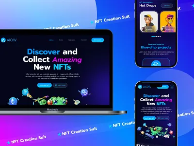 NFT Creation Suit UI/UX Design