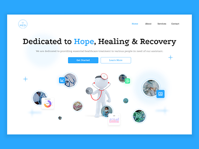 Medi Hero Section ui