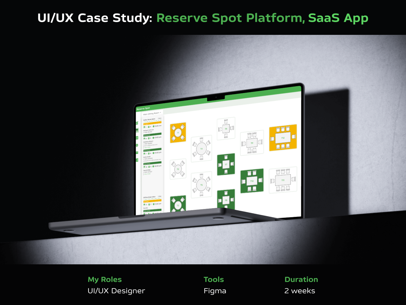 Case Study - Reserve Spot Platform b2b booking canvas case study dashboard guests mobile app platform reservation restaurant saas saas app seats ui dashboard ui design uiux ux dashboard ux design web app