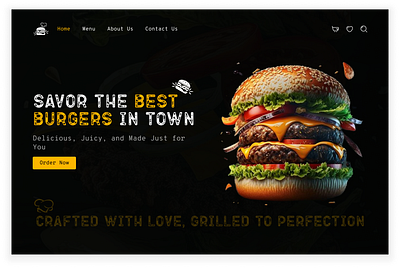 Burger Page ui