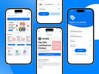 Introducing EduOffer, the ultimate app for students! 📚💰 Enjoy studentlife discount appdesign