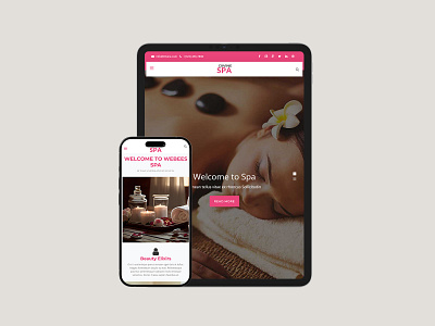 Premium Spa Website Theme! spa design