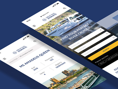 Great Rail Journeys river cruise ui user journeys ux website