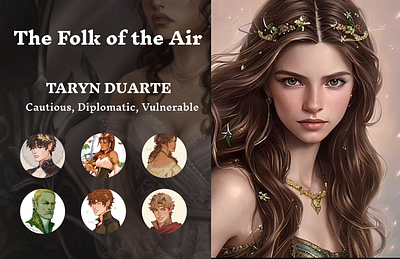 The Folk of the Air Book Series design ui web web design web designing