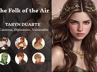 The Folk of the Air Book Series design ui web web design web designing