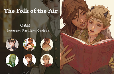 The Folk of the Air Book Series baby book design politics ui web web design