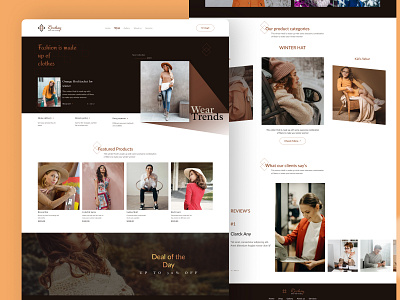 Fashion Product E-commerce Website creativedesign designprocess designsystem designtrends interactiondesign minimaldesign mobiledesign productdesign prototyping responsivedesign userexperience userinterface visualdesign webdevelopment websitedesign