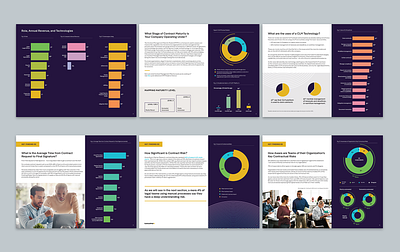 White Papers for Tech art direction branding collateral design graphic design infographics layout tech vibrant white papers