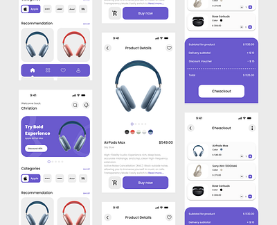 SoundWave : The Ultimate Music Store App appdesign appinspiration audiogear branding cleandesign creativedesign designdaily designinspiration ecommercedesign graphic design minimaldesign mobileapp moderndesign productdesign shoppingapp ui uitrends uiuxdesign userexperience userinterface