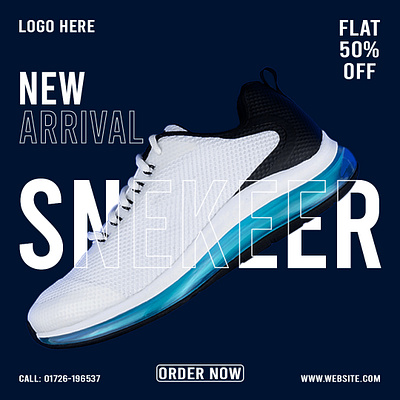 Social Media Poster(Shoe) banner branding design flayer graphic graphic design logo marketing modern graphic motion motion design motion graphics product design shoe smart graphic social media poster