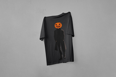 Halloween pumpkin man. Design T-shirt. autumn branding character clothes design fashion design graphic design greeting halloween illustration jack o lantern marketing october poster print design pumpkin t shirt design textile typography visual identity