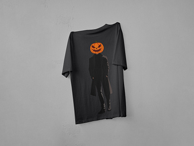 Halloween pumpkin man. Design T-shirt. autumn branding character clothes design fashion design graphic design greeting halloween illustration jack o lantern marketing october poster print design pumpkin t shirt design textile typography visual identity