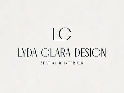 Lyda Clara - Interior Design branding interior design logo
