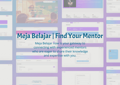 Meja Belajar | Find Your Mentor education illustration mockup promotion ui website