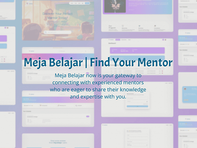 Meja Belajar | Find Your Mentor education illustration mockup promotion ui website