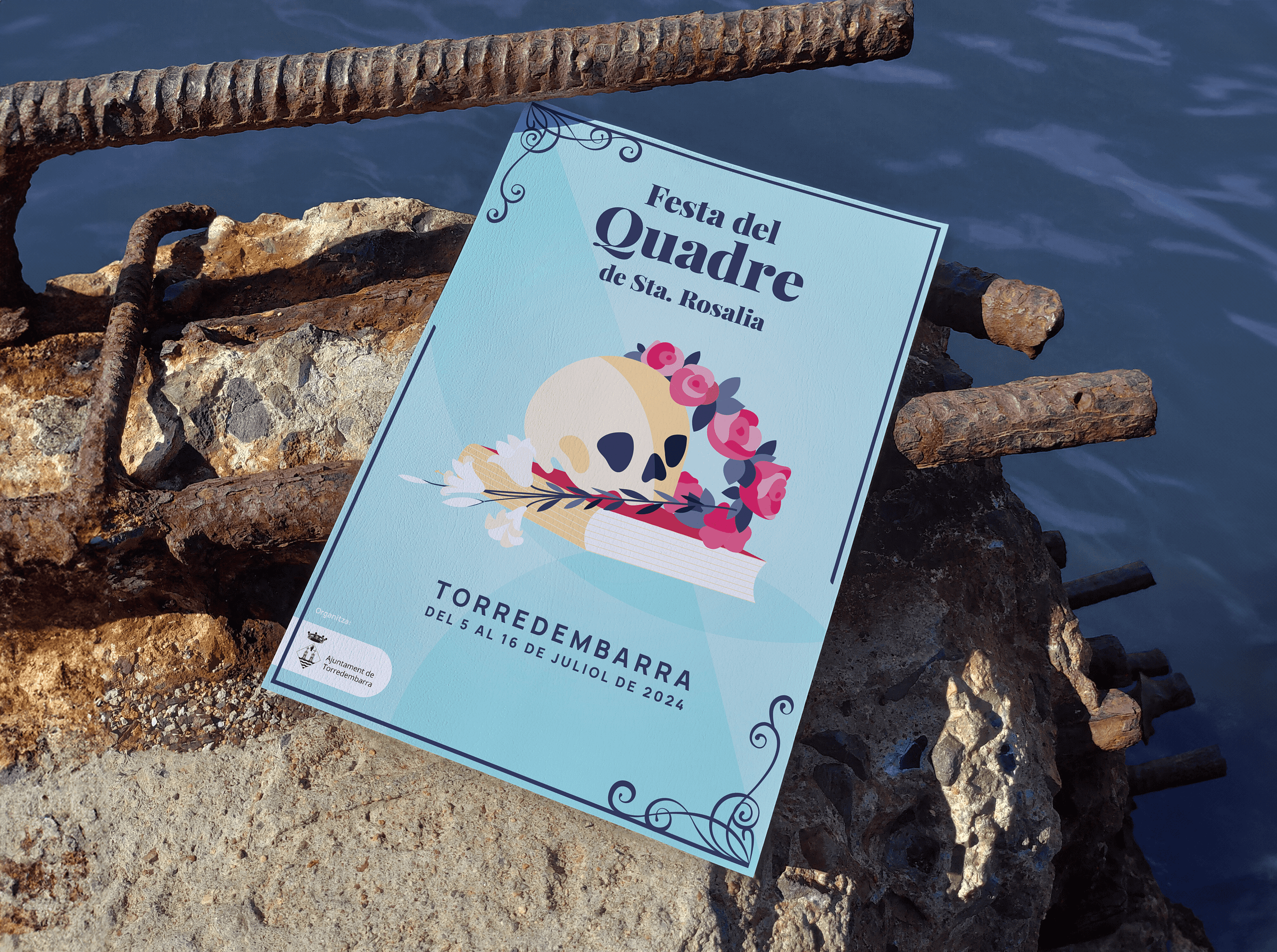 Cartell Festa del Quadre de Santa Rosalia Torredembarra 2024 by Meva
