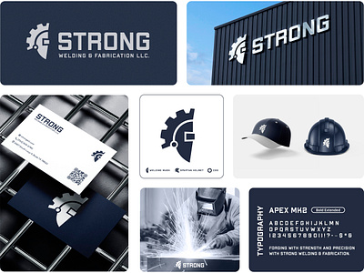 STRONG Welding & Fabrication austin branding business card craftsmanship fabrication handrails helmet industrial manufacturing metal metalworking repair security gates spartan strong structural typogrpahy welding welding mask workshop