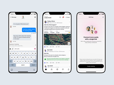 Mobile Interface 🧨 app app design applicaiton branding communicaiton e commerce halo lab interface map message mobile design never before seen oguz tubik ui ux