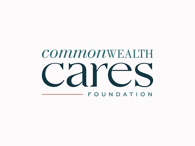 Commonwealth Cares branding foundation logo non profit