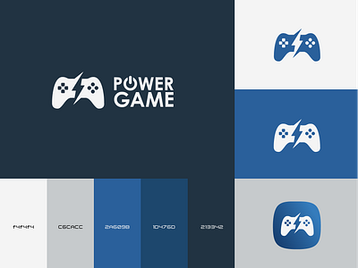 Power Game Logo branding gaming logo