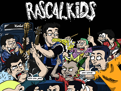 Rascal Kids albumcover animation art artwork artworkband band branding cardgame characterdesign clothing crimedesign design graphic design hardcore illustration logo poppunk punk tattodesign tshirt