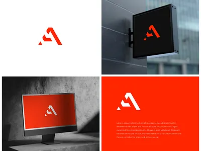 Lettermark A Logo a a letter branding design font geometric graphic design illustration initial letter letter a lettermark logo logo design logotype minimal minimalist modern monogram simple