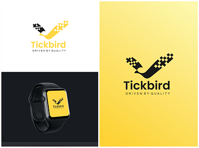 Tick Bird Logo Management Application abstract bird branding business elegant logo minimalis modern professional simple unique