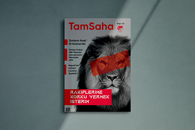 Cover of a sports magazine brochure cover design graphic design journal motion graphics sports tamsaha turkey