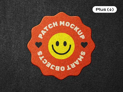 Stitching Embroidery Patch Mockup apparel download embroided embroidery embroidery mockup fabric fabric mockup label logo logo mockup logotype mockup patch pixelbuddha psd sewing stitches stitching template textile