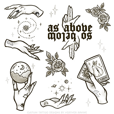 Mystical Tattoo Flash Designs as above so below bunny tattoos celestial tattoo custom flash sheets custom tattoo designs magic mushrooms mushroom tattoo mystical tattoo designs nature inspired tattoos spiritual tattoos tarot card tattoo tattoo artist collaboration tokyo fashion whimsical tattoo designs witch hands witchy hand tattoos witchy tattoo flash