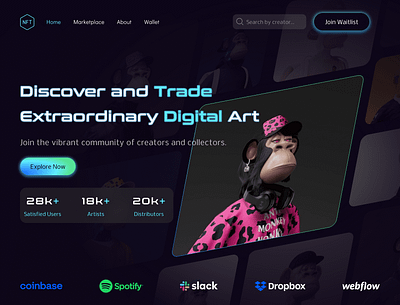 NFT Trading Page ui