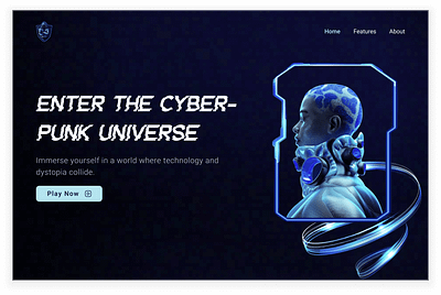 Cyberpunk Hero Design ui