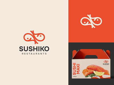 Sushi Logo | Sushiko Logo for Sushi Restaurant branding branding design business logo fish logo logo design logo design branding logodesign logos minimal minimalist minimalist logo modern logo raw fish restaurant restaurant logo sushi sushi logo sushi minimal logo sushi restaurant logo