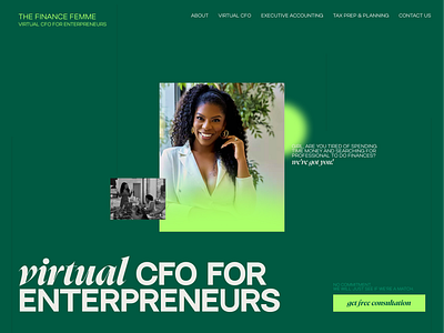 The finance femme. Redesign concept! Badass analysis analysis brand branding cfo consept design designer feminine finance hero page money uiux webdesign website