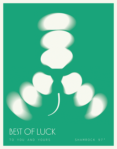 BEST OF LUCK design graphic design illustration poster print vector