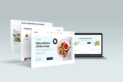 Food Cooking website app app designe design figma food food landing page landing page ui uiux ux web designe website