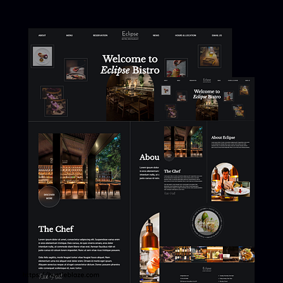 Restaurant Website Design animation graphic design logo ui