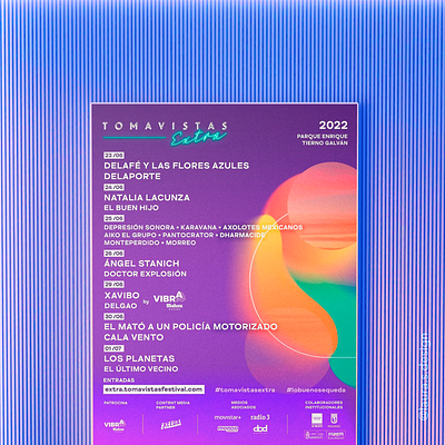 Tomavistas Extra Music Festival poster design artwork graphic design graphic designer music festival poster poster design print visual identity