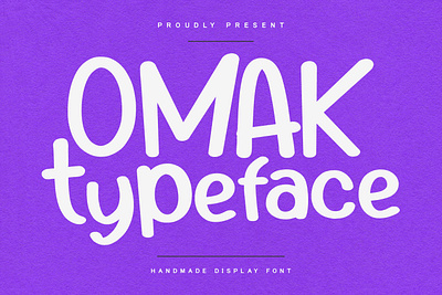 Omak Handmade Display Font animation branding font fonts graphic design logo nostalgic