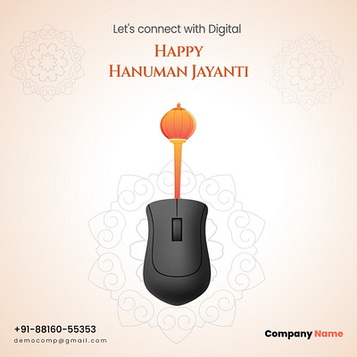 Hanuman Jayanti Banner banner graphic design ui