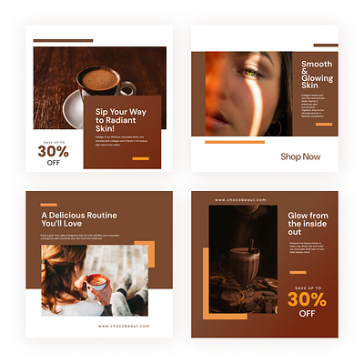 Social Media Post for Beauty Brand brand identity branding canva figma graphic design instagram instagram post instagram stories instagram template social media social media marketing social media pack social media templates templates