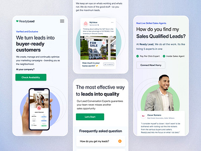 ReadyLead Leed Generate Responsive 2024 3d adobexd advertising b2b dailyui ecommerce figma graphicdesigner homepage design innovation landing page marketing mobileapp mobiledesign motion graphics startuplife uitrends userexperience uxdesign webdesign