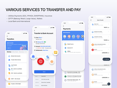 Internal & External Money Transfer Features figma money transfer ui for mobile ui mobile banking uiux