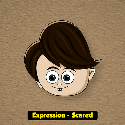 Scared Expression 2d animation animation character animation expressions illustration motion graphics scared animation traditional animation