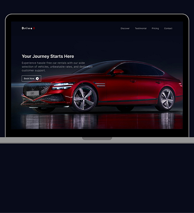 Renting cars agency Landing page UI/UX design -Parallax effect designer figma prototyping responsive design ui ui designer uiux ux web design