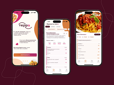 Терра.. место, где продукты как лекарства app branding design graphic design mobile ui ux uxui design