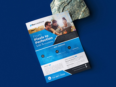 Creative Agency Flyer Design agency marketing materials branding flyer creative agency flyer creative portfolio flyer custom flyer customizable flyer high quality graphics modern design print ready flyer professional flyer design