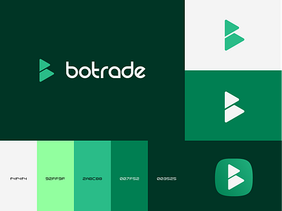 Botrade Logo branding crypto finance graphic design logo