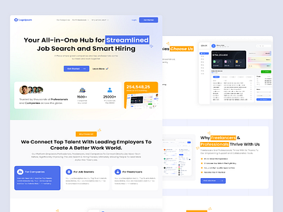 SAAS Landing Page Design hiring portal landing page homepage design homepage design ui job portal landing page job portal landing page design landing page landing page design saas homepage saas homepage design saas homepage design ui saas landing page saas landing page design saas ui website homepage website landing page website ui design